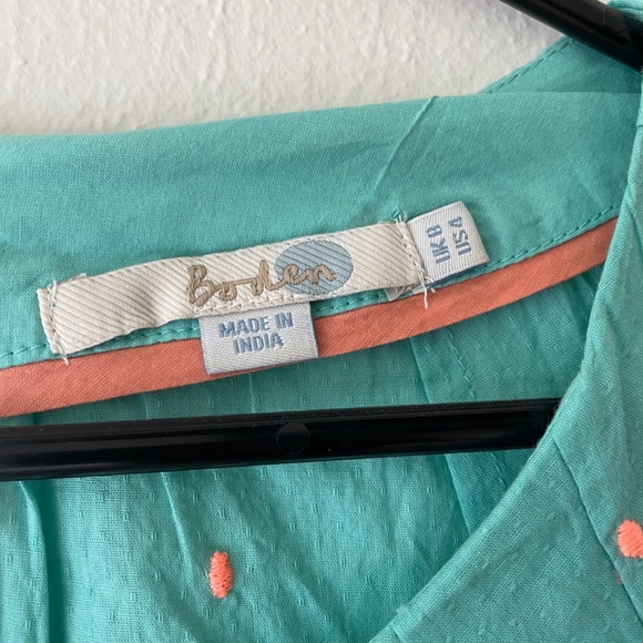 NWT Boden cotton blouse with embroidery details - Picture 2 of 3